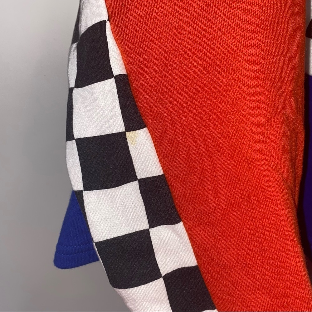 Forever 21 Checker Color Block Crop Sweatshirt - image 3